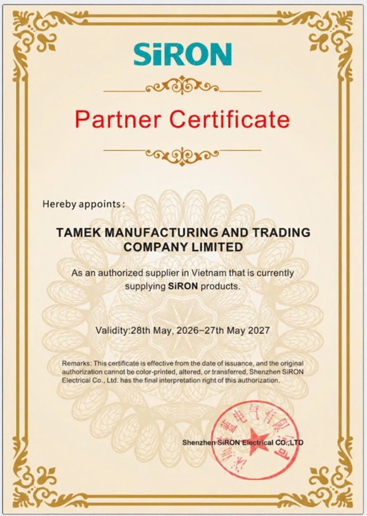 Siron Certificate Preview
